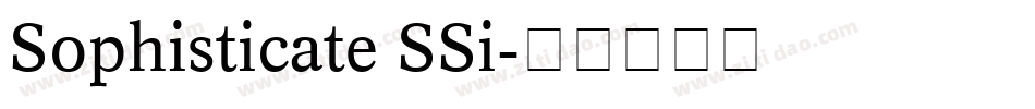 Sophisticate SSi字体转换